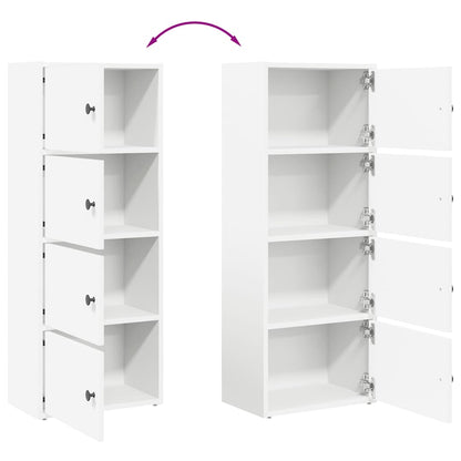 vidaXL Bücherregal Weiß 40x24x102 cm Holzwerkstoff
