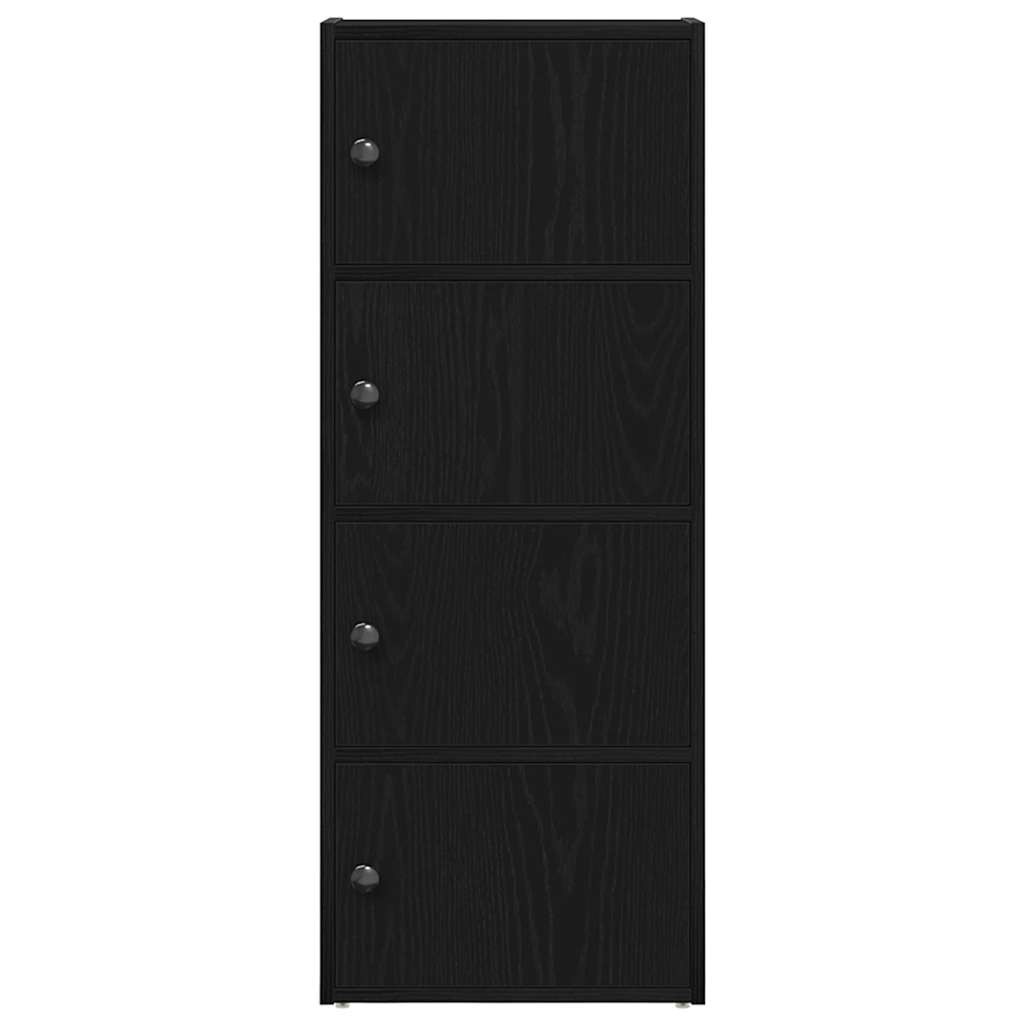 vidaXL Bibliothèque noir aspect chêne 40x24x102 cm bois d'ingénierie