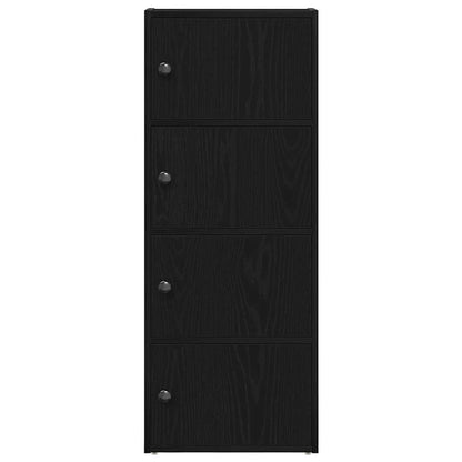vidaXL Bibliothèque noir aspect chêne 40x24x102 cm bois d'ingénierie