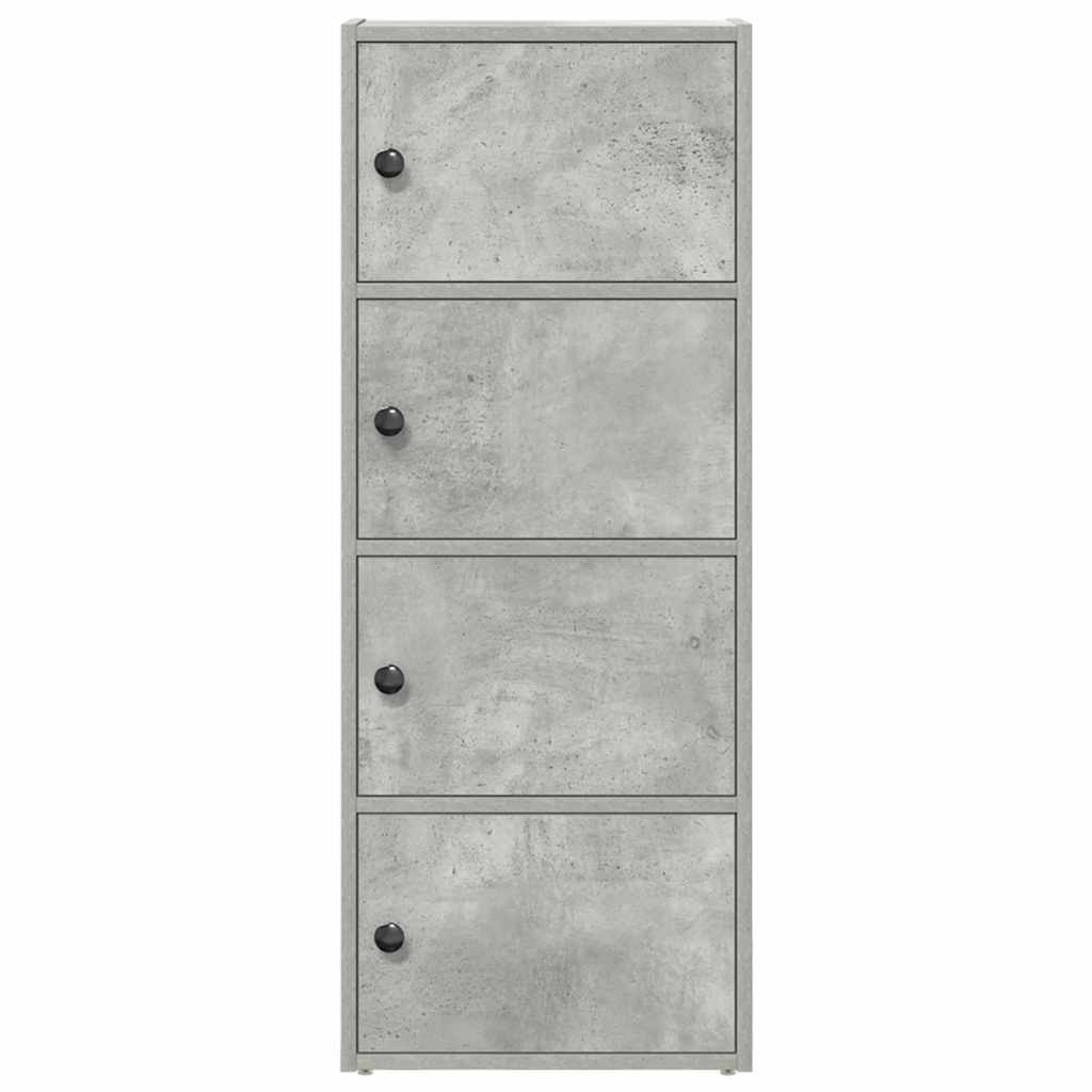 vidaXL Bibliothèque gris béton 40x24x102 cm Bois d'ingénierie