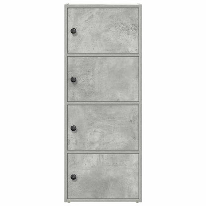 vidaXL Bibliothèque gris béton 40x24x102 cm Bois d'ingénierie