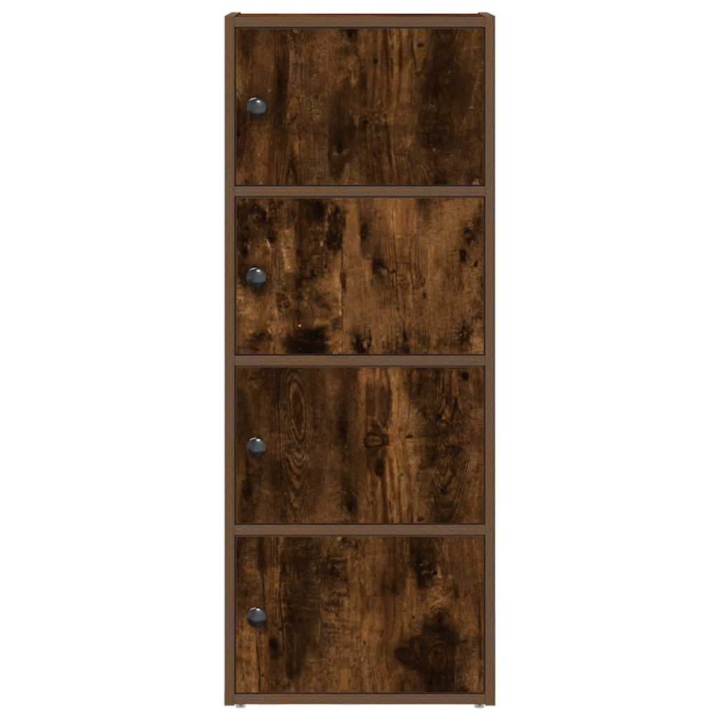 vidaXL Bücherregal Räuchereiche 40x24x102 cm Holzwerkstoff
