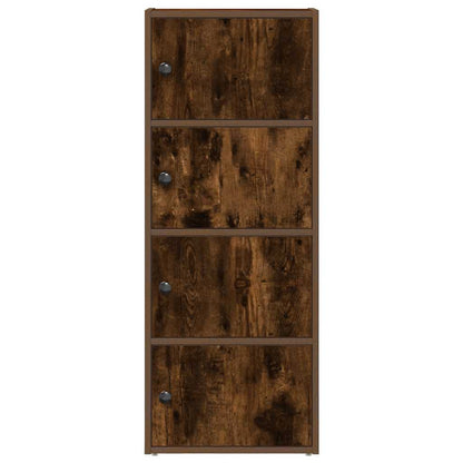vidaXL Bücherregal Räuchereiche 40x24x102 cm Holzwerkstoff