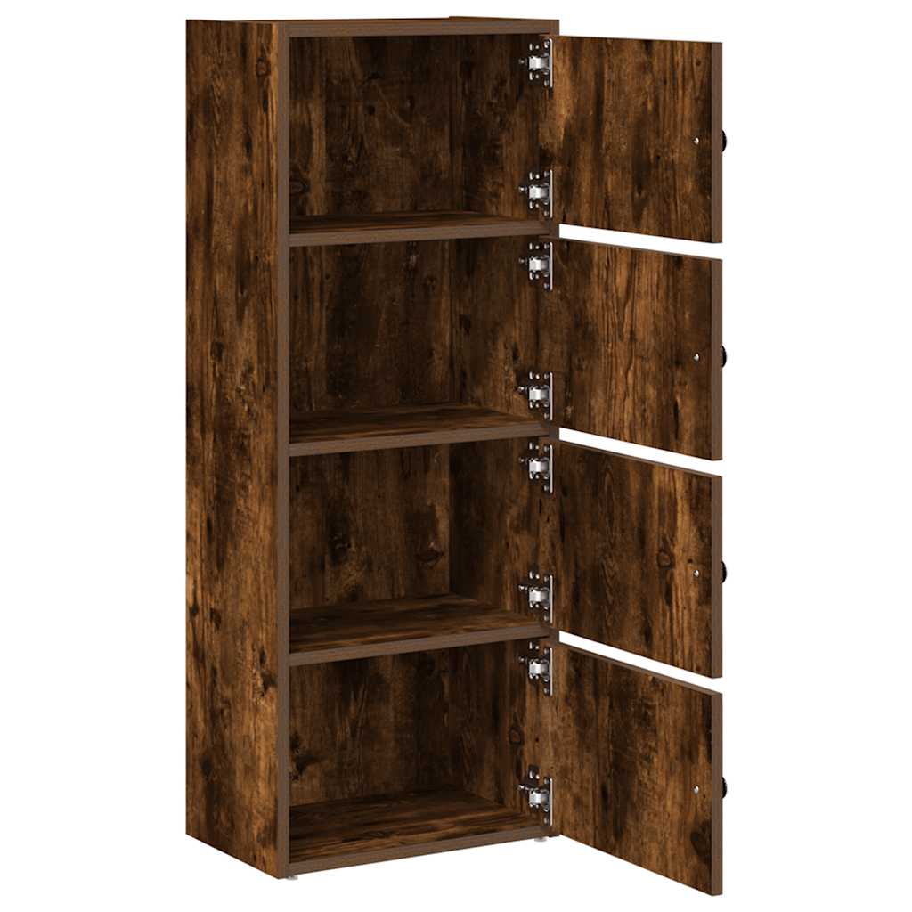 vidaXL Bücherregal Räuchereiche 40x24x102 cm Holzwerkstoff