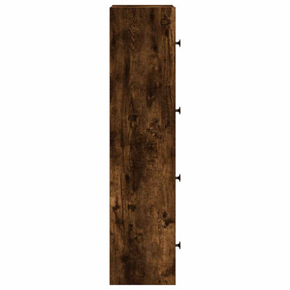 vidaXL Bücherregal Räuchereiche 40x24x102 cm Holzwerkstoff