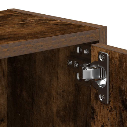 vidaXL Bücherregal Räuchereiche 40x24x102 cm Holzwerkstoff