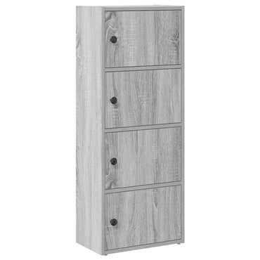vidaXL Bücherregal Grau Sonoma 40x24x102 cm Holzwerkstoff