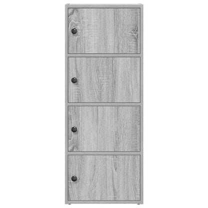 vidaXL Bücherregal Grau Sonoma 40x24x102 cm Holzwerkstoff
