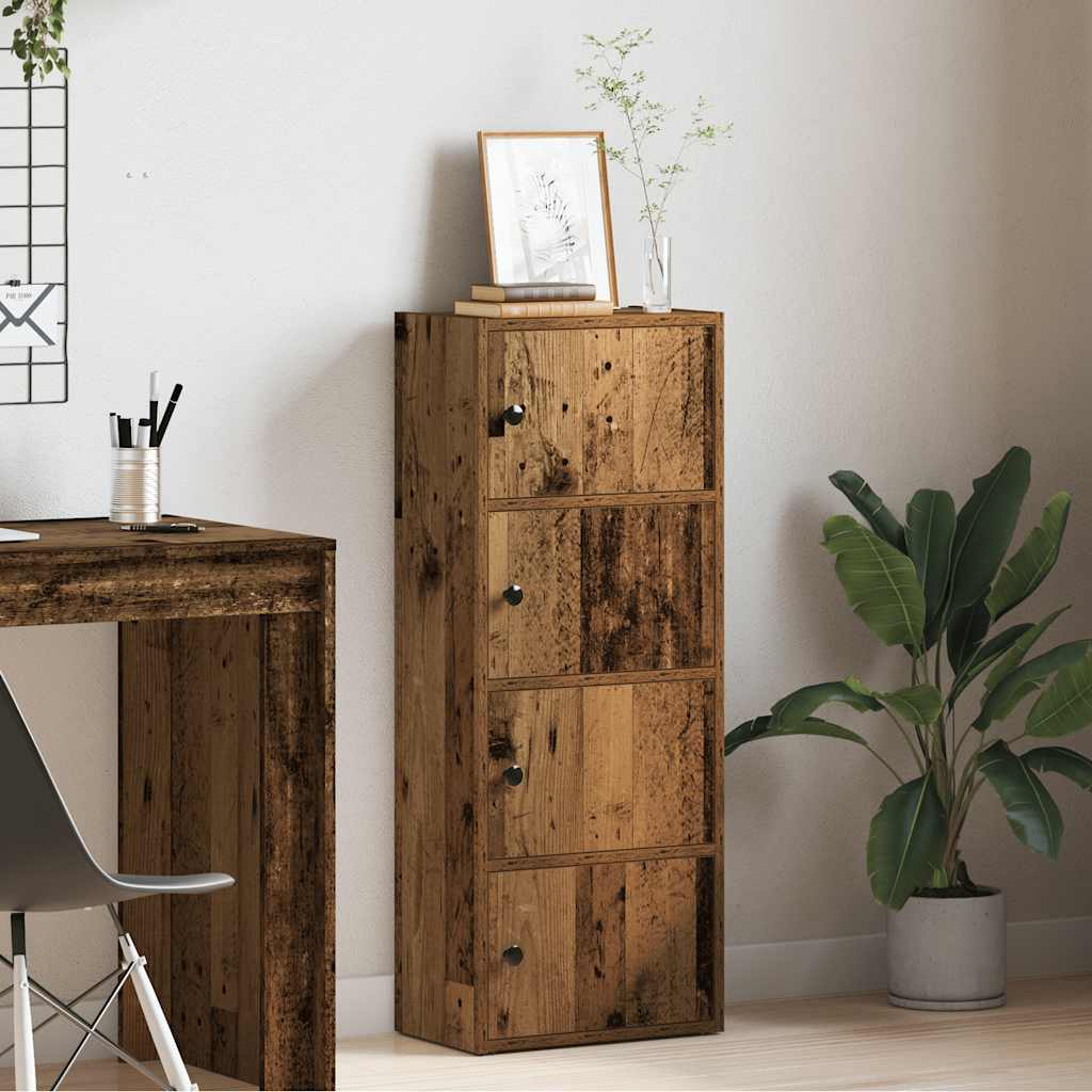 vidaXL Bücherregal Altholz-Optik 40x24x102 cm Holzwerkstoff