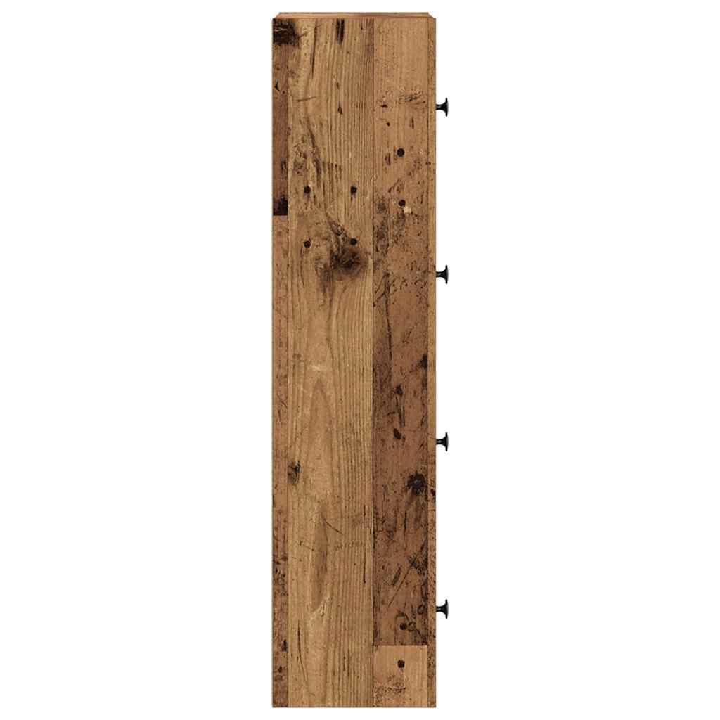 vidaXL Bücherregal Altholz-Optik 40x24x102 cm Holzwerkstoff