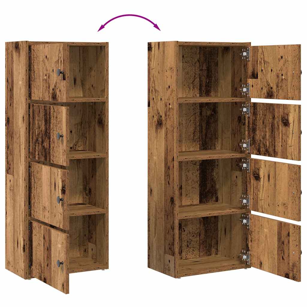vidaXL Bücherregal Altholz-Optik 40x24x102 cm Holzwerkstoff