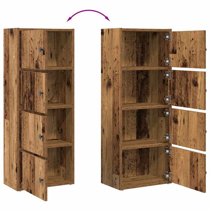 vidaXL Bücherregal Altholz-Optik 40x24x102 cm Holzwerkstoff