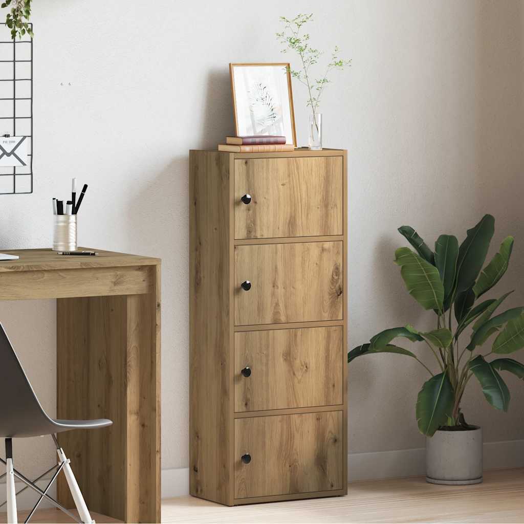vidaXL Bibliothèque en chêne artisan 40x24x102 cm en bois d'ingénierie