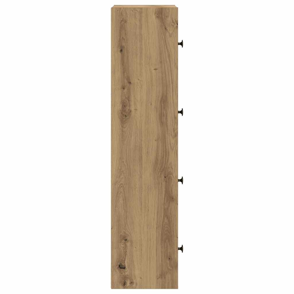 vidaXL Bibliothèque en chêne artisan 40x24x102 cm en bois d'ingénierie