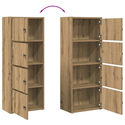 vidaXL Bibliothèque en chêne artisan 40x24x102 cm en bois d'ingénierie
