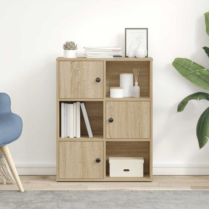 vidaXL Étagère à livres chêne Sonoma 60x24x76,5 cm Bois d'ingénierie
