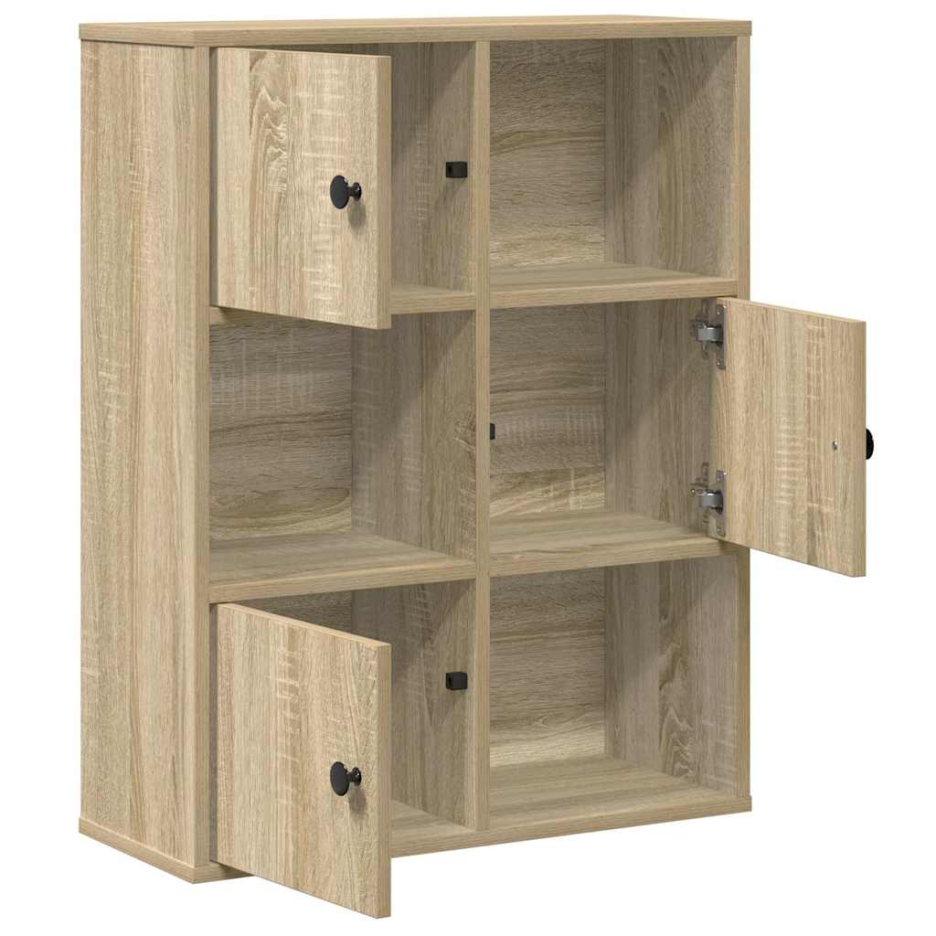 vidaXL Étagère à livres chêne Sonoma 60x24x76,5 cm Bois d'ingénierie