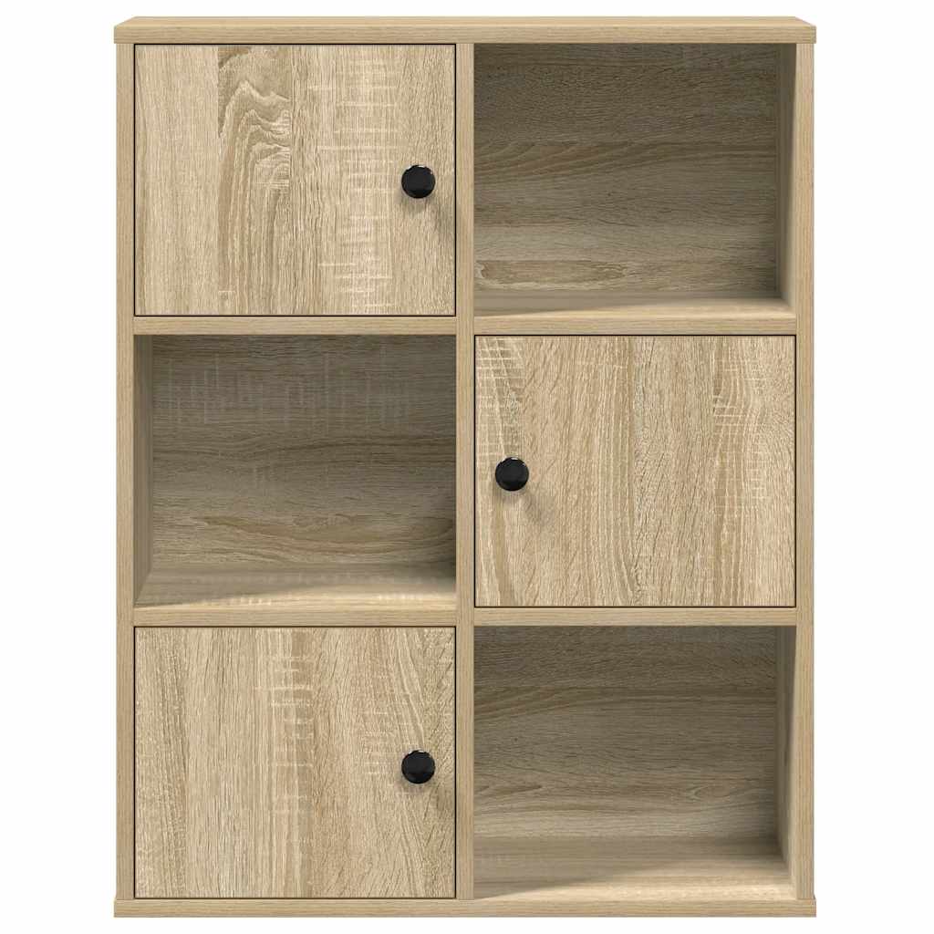 vidaXL Étagère à livres chêne Sonoma 60x24x76,5 cm Bois d'ingénierie