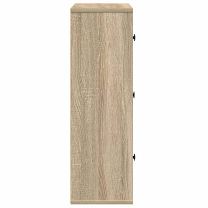 vidaXL Étagère à livres chêne Sonoma 60x24x76,5 cm Bois d'ingénierie