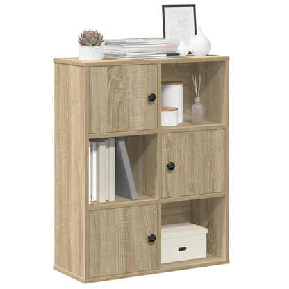 vidaXL Étagère à livres chêne Sonoma 60x24x76,5 cm Bois d'ingénierie