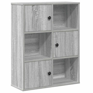 vidaXL Bibliothèque gris sonoma 60x24x76,5 cm Aggloméré