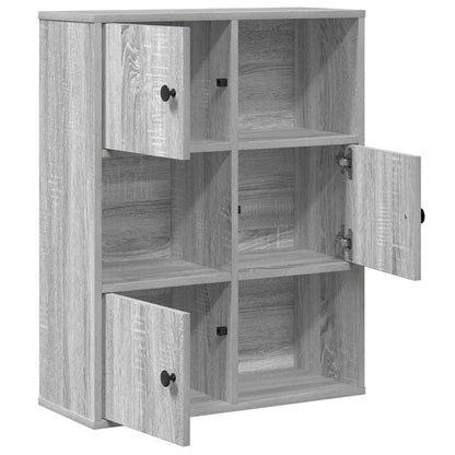 vidaXL Bibliothèque gris sonoma 60x24x76,5 cm Aggloméré