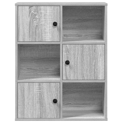 vidaXL Bibliothèque gris sonoma 60x24x76,5 cm Aggloméré