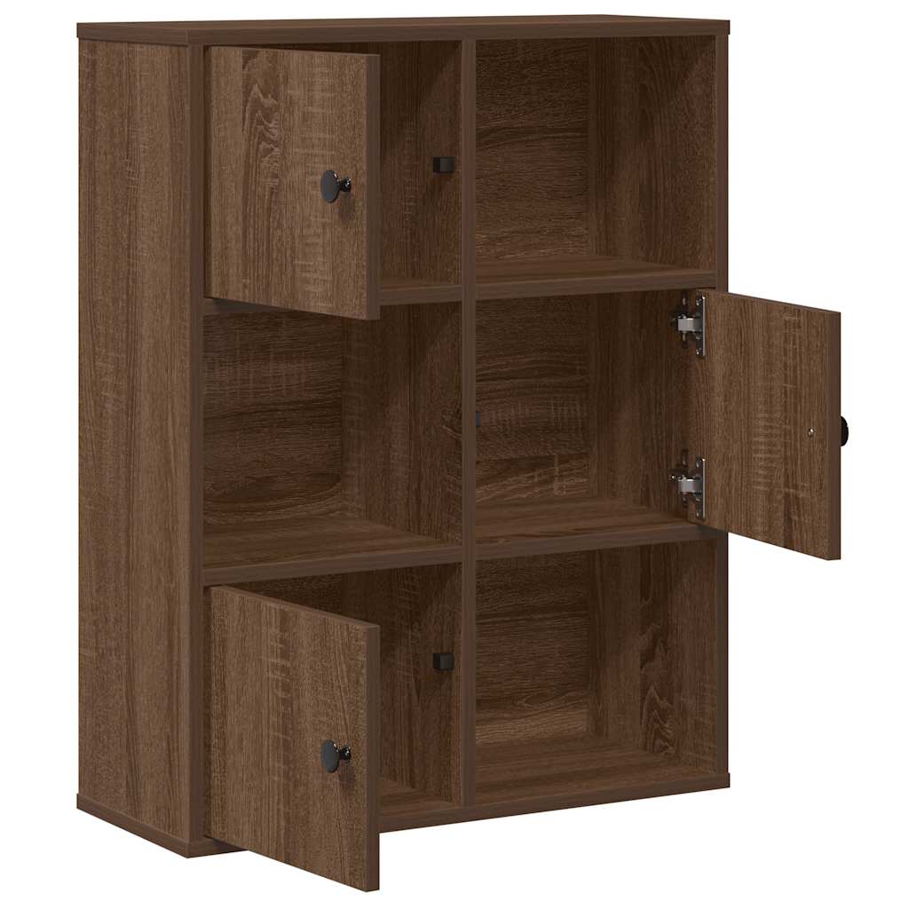vidaXL Bibliothèque Chêne marron 60x24x76,5 cm Bois d'ingénierie