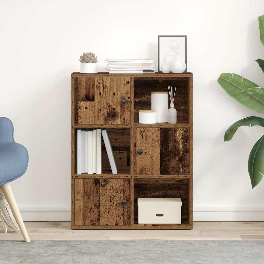 vidaXL Bücherregal Altholz-Optik 60x24x76,5 cm Holzwerkstoff