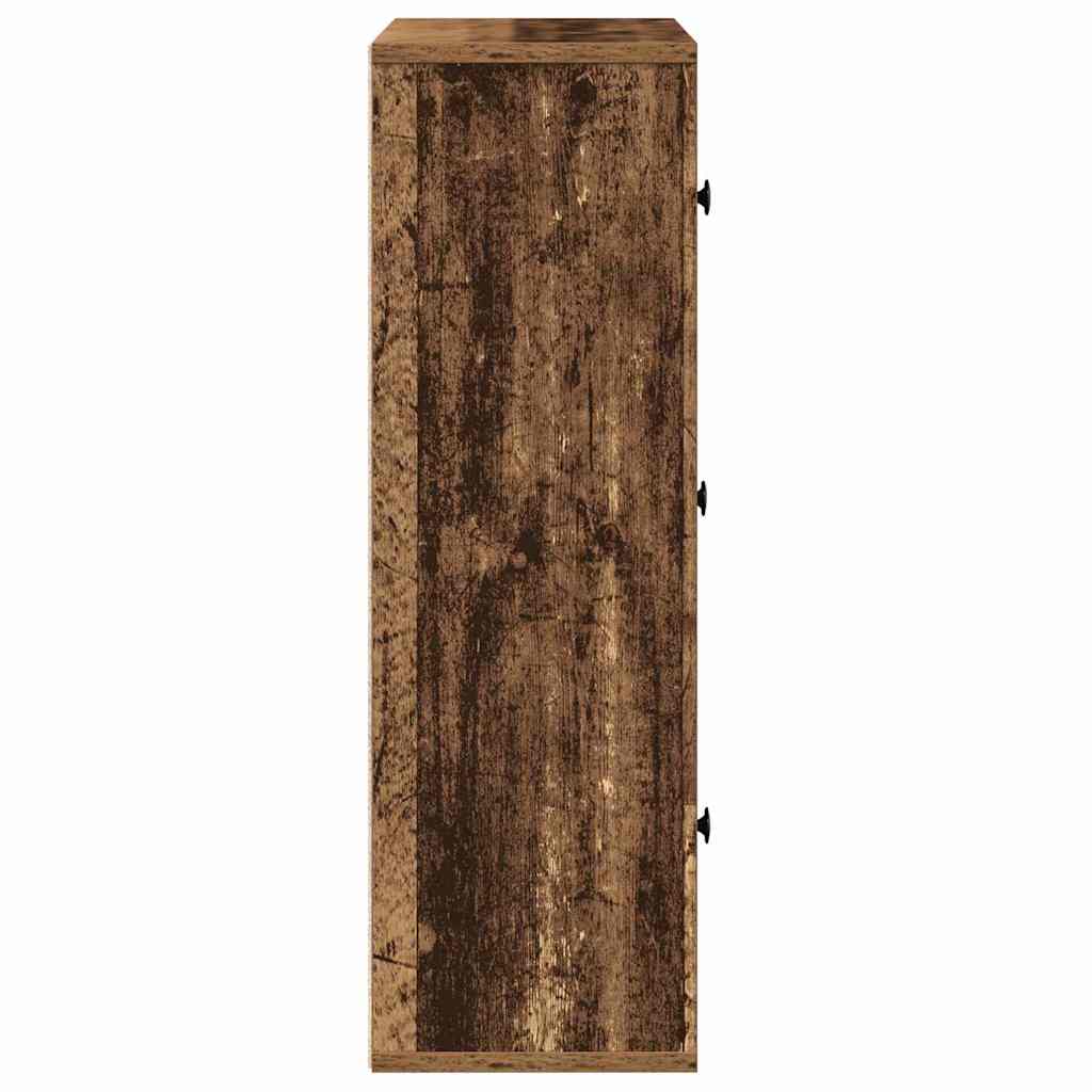 vidaXL Bücherregal Altholz-Optik 60x24x76,5 cm Holzwerkstoff