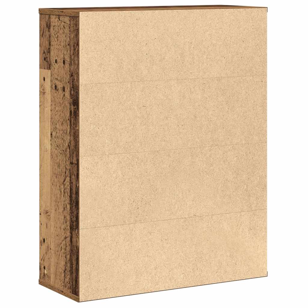 vidaXL Bücherregal Altholz-Optik 60x24x76,5 cm Holzwerkstoff