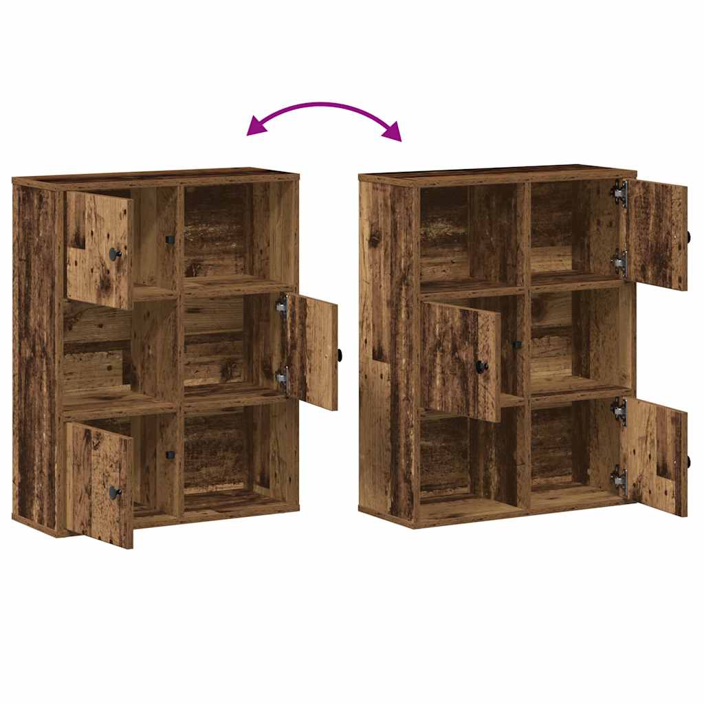 vidaXL Bücherregal Altholz-Optik 60x24x76,5 cm Holzwerkstoff