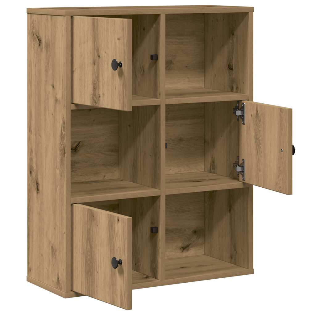 vidaXL Bibliothèque Chêne artisan 60x24x76,5 cm Bois d'ingénierie