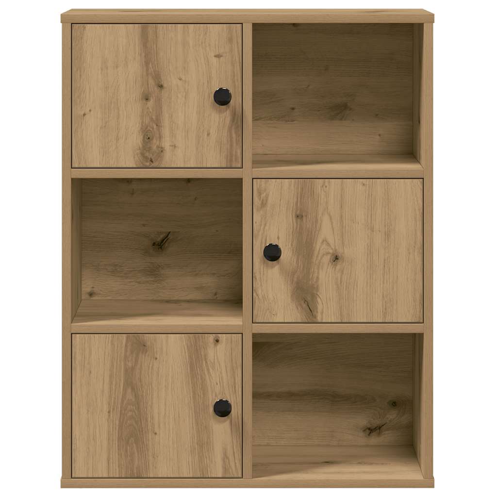 vidaXL Bibliothèque Chêne artisan 60x24x76,5 cm Bois d'ingénierie