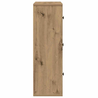 vidaXL Bibliothèque Chêne artisan 60x24x76,5 cm Bois d'ingénierie