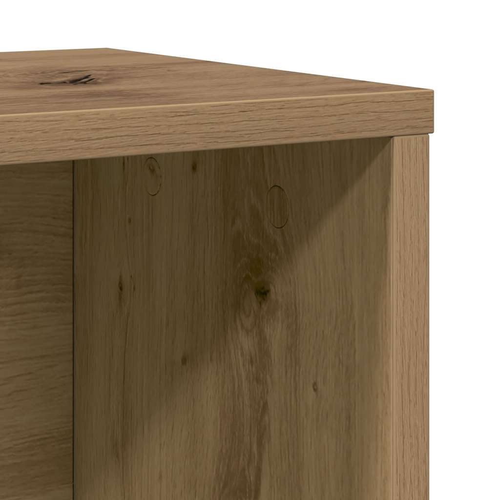 vidaXL Bibliothèque Chêne artisan 60x24x76,5 cm Bois d'ingénierie