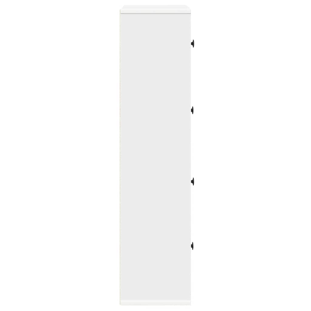 vidaXL Bücherregal Weiß 60x24x101,5 cm Holzwerkstoff