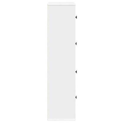 vidaXL Bücherregal Weiß 60x24x101,5 cm Holzwerkstoff
