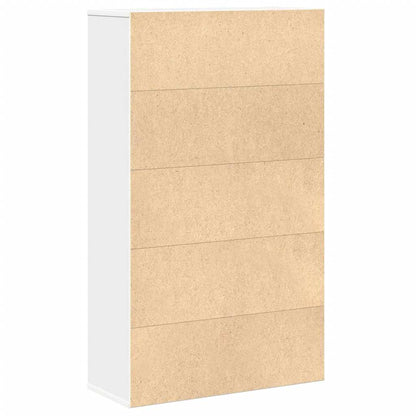 vidaXL Bücherregal Weiß 60x24x101,5 cm Holzwerkstoff