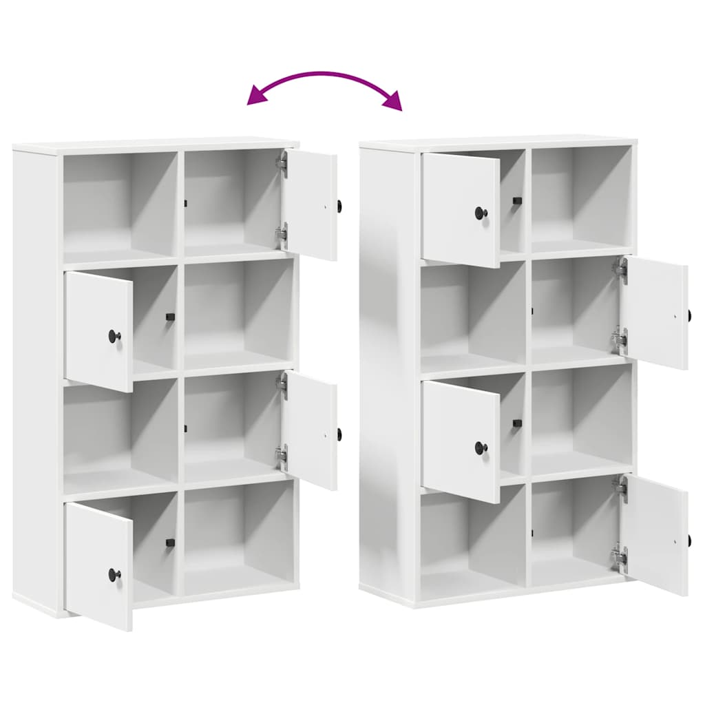 vidaXL Bücherregal Weiß 60x24x101,5 cm Holzwerkstoff