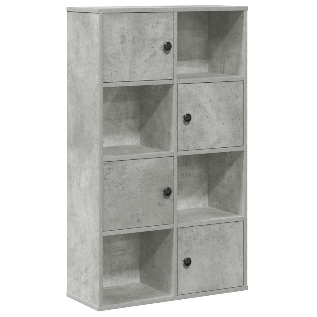 vidaXL Bücherregal Betongrau 60x24x101,5 cm Holzwerkstoff