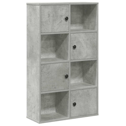 vidaXL Bücherregal Betongrau 60x24x101,5 cm Holzwerkstoff