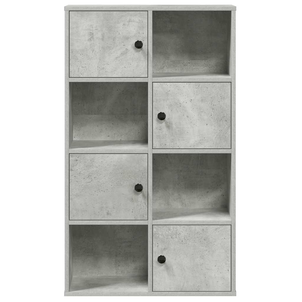 vidaXL Bücherregal Betongrau 60x24x101,5 cm Holzwerkstoff