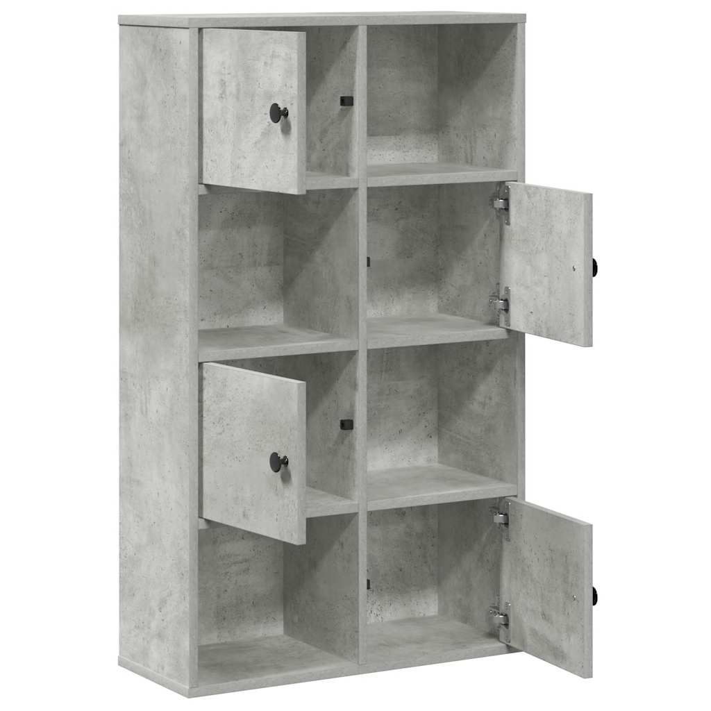 vidaXL Bücherregal Betongrau 60x24x101,5 cm Holzwerkstoff