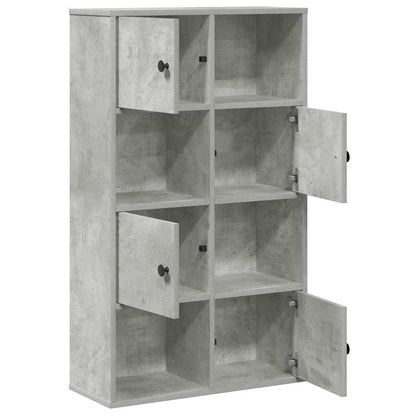 vidaXL Bücherregal Betongrau 60x24x101,5 cm Holzwerkstoff