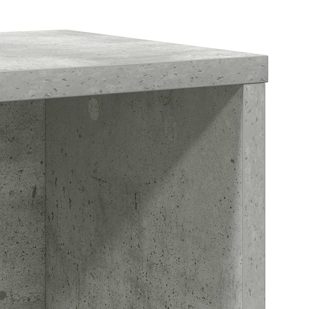vidaXL Bücherregal Betongrau 60x24x101,5 cm Holzwerkstoff