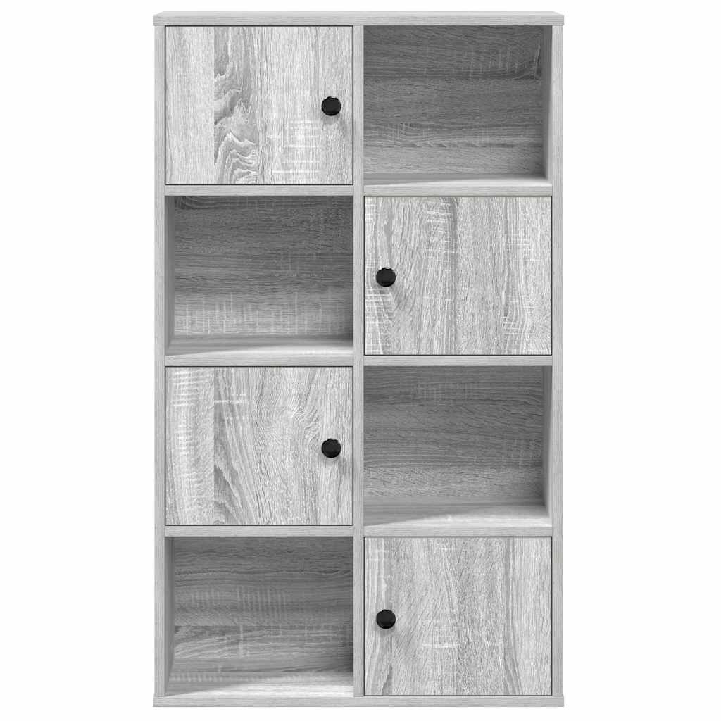 vidaXL Bücherregal Grau Sonoma 60x24x101,5 cm Holzwerkstoff
