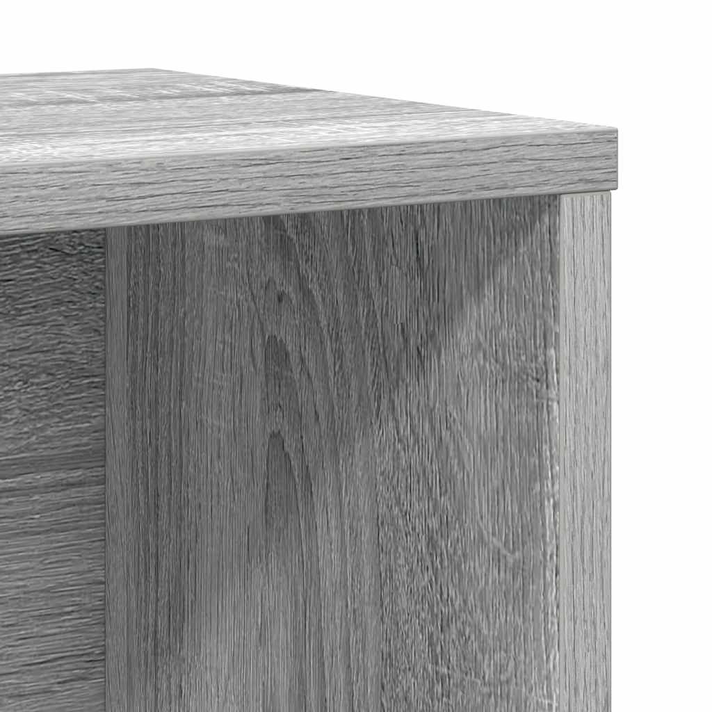 vidaXL Bücherregal Grau Sonoma 60x24x101,5 cm Holzwerkstoff