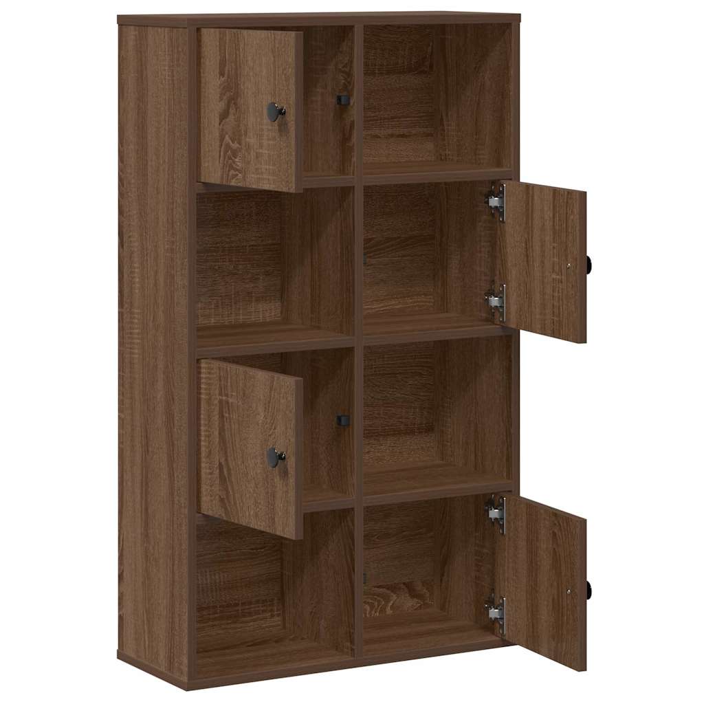 vidaXL Bücherregal Braun Eichen-Optik 60x24x101,5 cm Holzwerkstoff