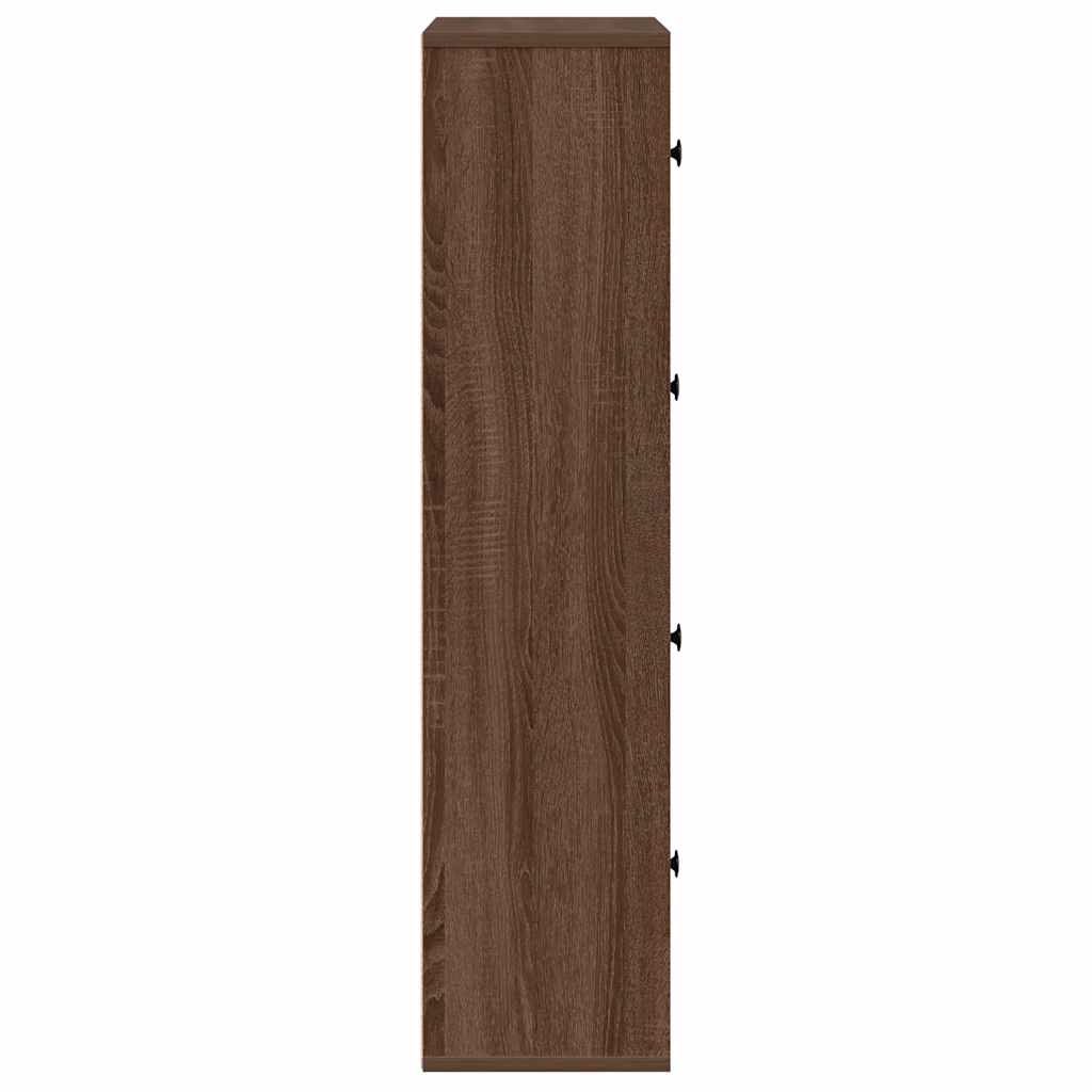 vidaXL Bücherregal Braun Eichen-Optik 60x24x101,5 cm Holzwerkstoff